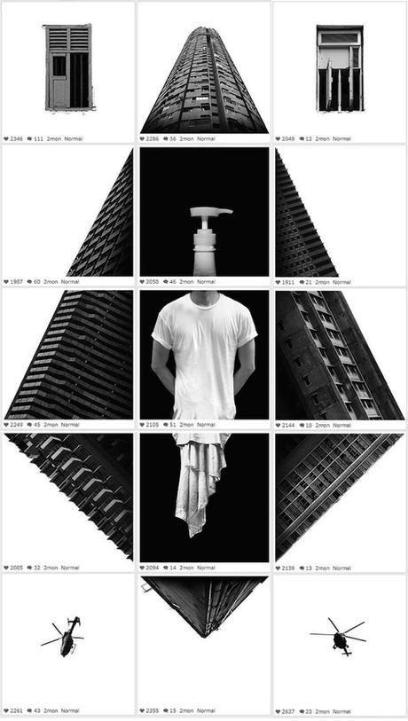 Los bonitos collages en blanco y negro de Ng Weijiang en Instagram