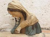 Restaurando virgen escayola