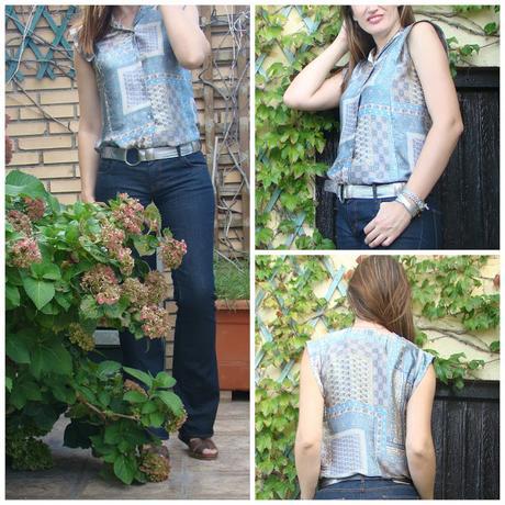 Transformación de patrón básico de cuerpo a blusa