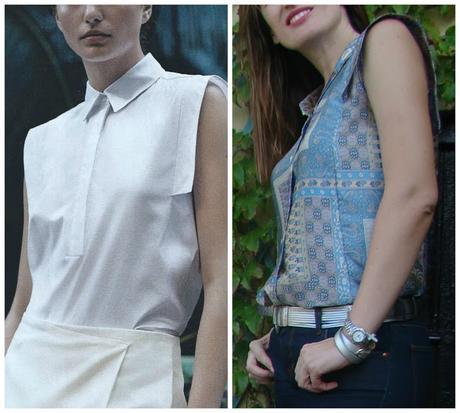 Transformación de patrón básico de cuerpo a blusa