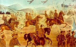 Los griegos conquistan Koritsa, en Albania - 22/11/1940.