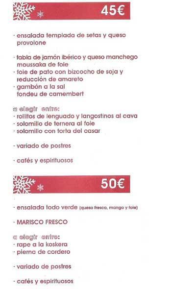 Menus en El club de la Cerveza