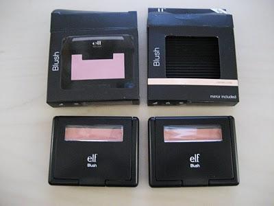 Coloretes, sombras y pincel e.l.f.