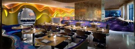 Eboli chairs by Cadpdell have been set up in the dining room of Karim Rashid’s restaurant  (Las Vegas)