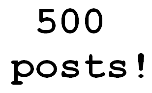 500 posts!