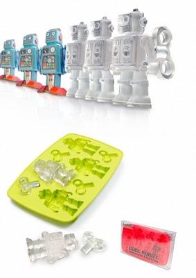 REGALOS ORIGINALES: CUBITOS DE HIELO ROBOTS