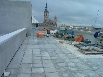 Una plaza pública nueva y elevada en La Solana (estado de las obras)