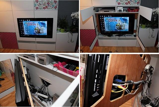 Ikea hack: integra la tv en un mueble Besta