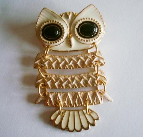 BROCHE VINTAGE BÚHO