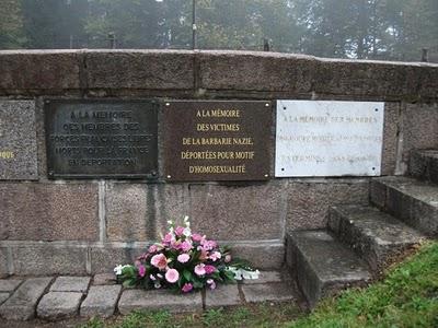 Una placa en Struhof