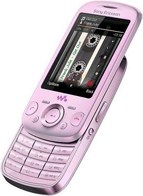 Un Sony Ericsson Zylo rosa para las chicas