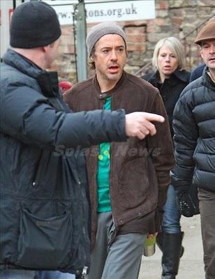 Primeras fotos de Downey Jr., Law y Stephen Fry en la secuela de 'Sherlock Holmes'