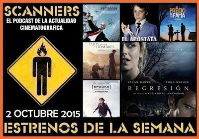 Estrenos de la Semana 2 de Octubre de 2015 por el Podcast Scanners