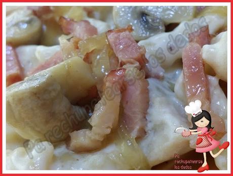 * Espirales a la carbonara (Olla GM-E y tradicional)