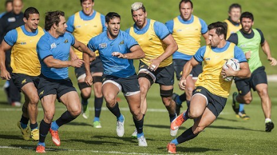 Formación de Los Pumas ante Tonga