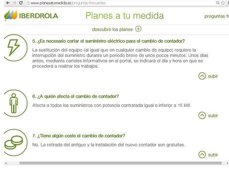 Como funciona la nueva factura de la luz. Iberdrola. Preguntas frecuentes