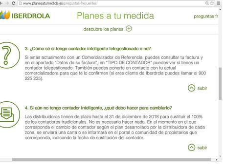 Como funciona la nueva factura de la luz. Iberdrola. Preguntas frecuentes