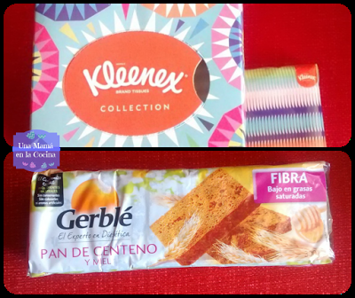 foto de Caja de pañuelos Kleenex y Pan de Centeno Gerblé