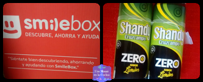 Caja Smilebox y latas de Shandy Zero Cruzcampo