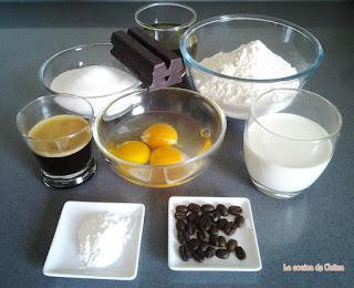 Magdalenas de chocolate y café