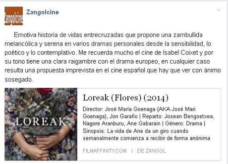 Fichas - Loreak (José María Goenaga, 2014)