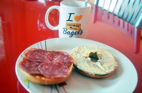 Mi vestido azul - Desayuna con Thomas Bagels (8)