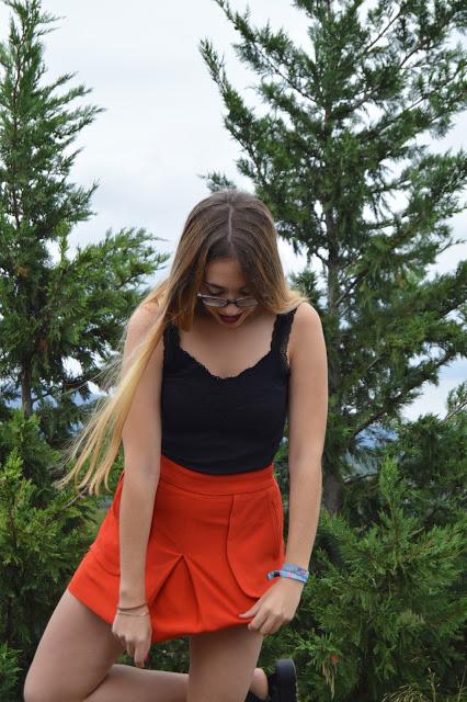 ORANGE SKIRT.