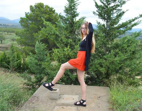 ORANGE SKIRT.