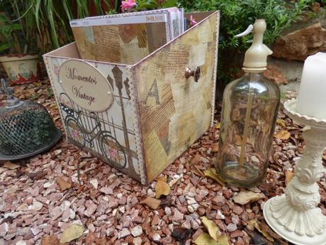 Papeles de scrap en una cajonera