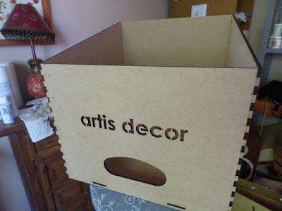 Papeles de scrap en una cajonera