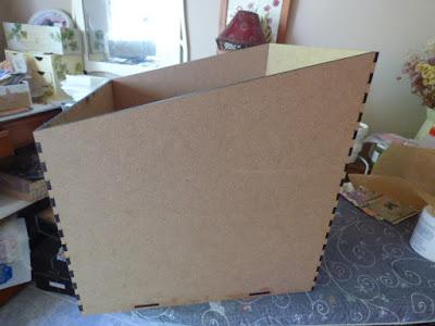 Papeles de scrap en una cajonera