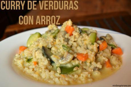 Curry de verduras con arroz