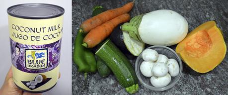 Curry de verduras con arroz