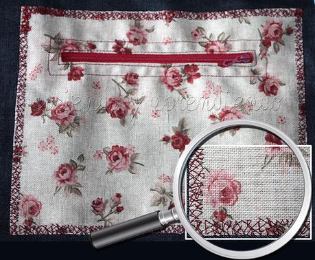 Bolsillo plastrón con cremallera / Bolsillo para bolsos