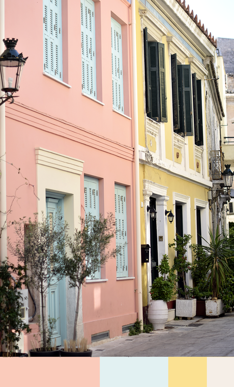 Colour board. Greetings from Athens