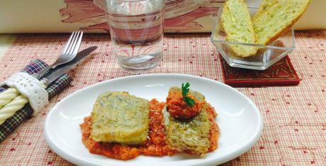 Bacalao con crema de pimientos