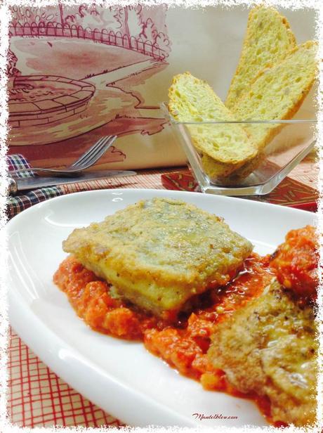 Bacalao con crema de pimientos 2