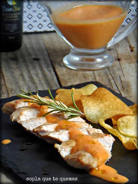 SOLOMILLO DE PAVO CON CREMA DE TOMATE
