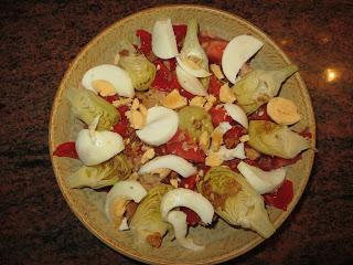 ENSALADA DE ALCACHOFAS Y ATÚN