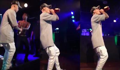 Bieber bebe alcohol y fuma maria en un show de Auckland