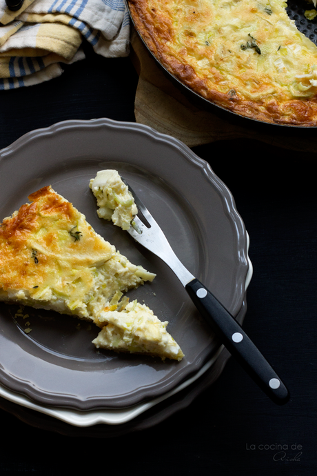 Quiche de puerro y queso de cabra - Cooking the Chef