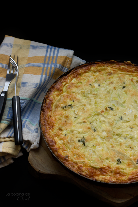 Quiche de puerro y queso de cabra - Cooking the Chef