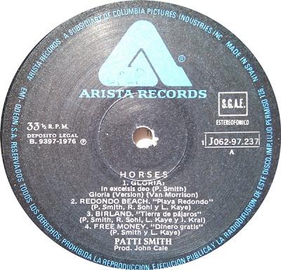 Patti Smith -Horses Lp 1976