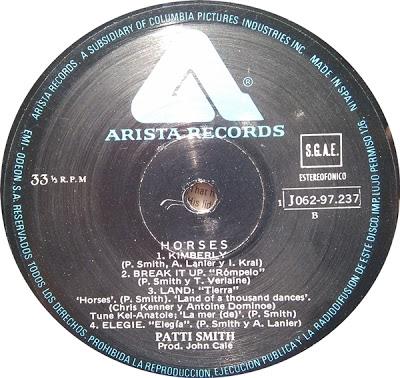 Patti Smith -Horses Lp 1976