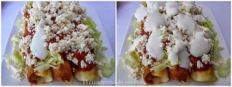 Flautas de Pollo o Tacos Dorados