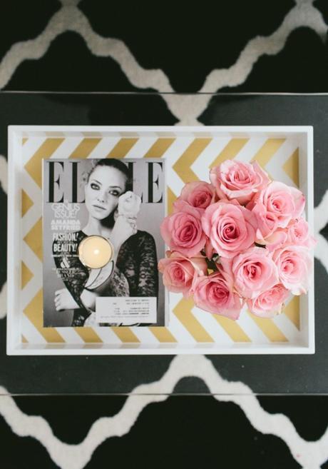 El mostaza, el color de temporada gold details chevron