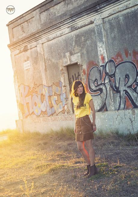 BE BOHOW. FALDA DE ANTE