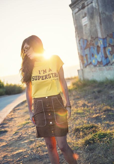 BE BOHOW. FALDA DE ANTE