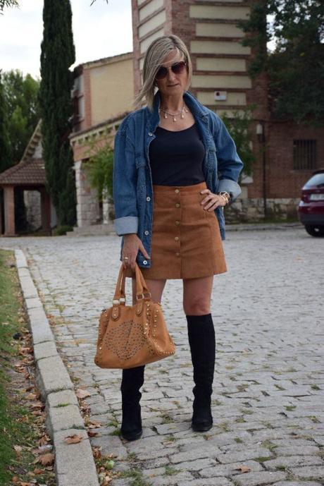 suede skirt