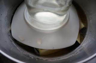 Berenjenas con cerveza y miel